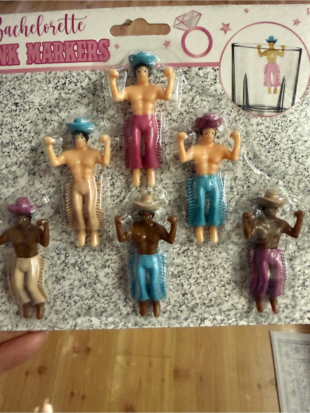 New Bachelorette Men in Chaps Drink Markers